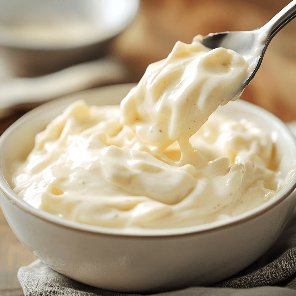 Authentic Alfredo Sauce – Creamy, rich, and velvety sauce made with butter, cream, and Parmesan cheese, perfect for pasta dishes.