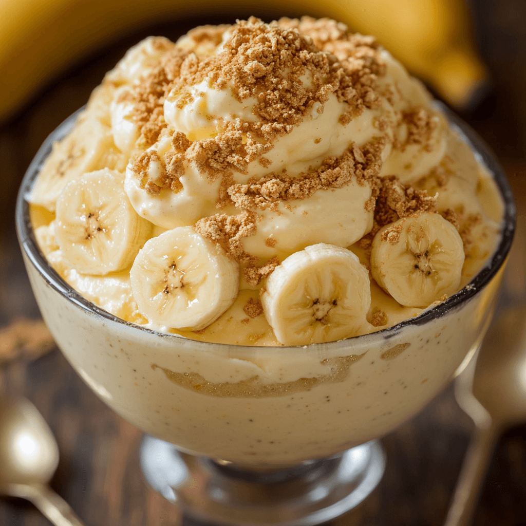 Easy Banana Pudding – Creamy, sweet banana pudding layered with vanilla wafers and fresh bananas for a classic, comforting dessert.