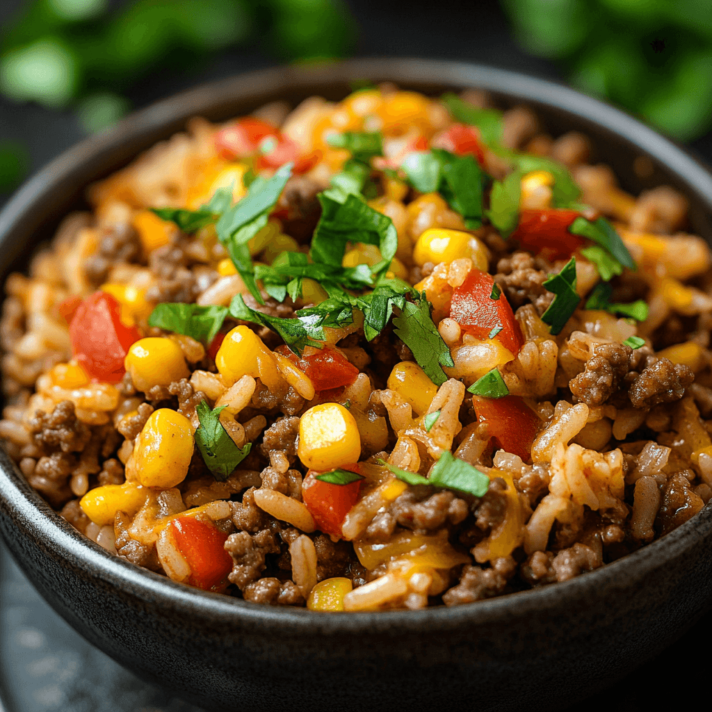 Delicious Ground Beef and Rice Recipes – Easy and flavorful dishes combining savory ground beef with tender rice for satisfying meals any time of day.