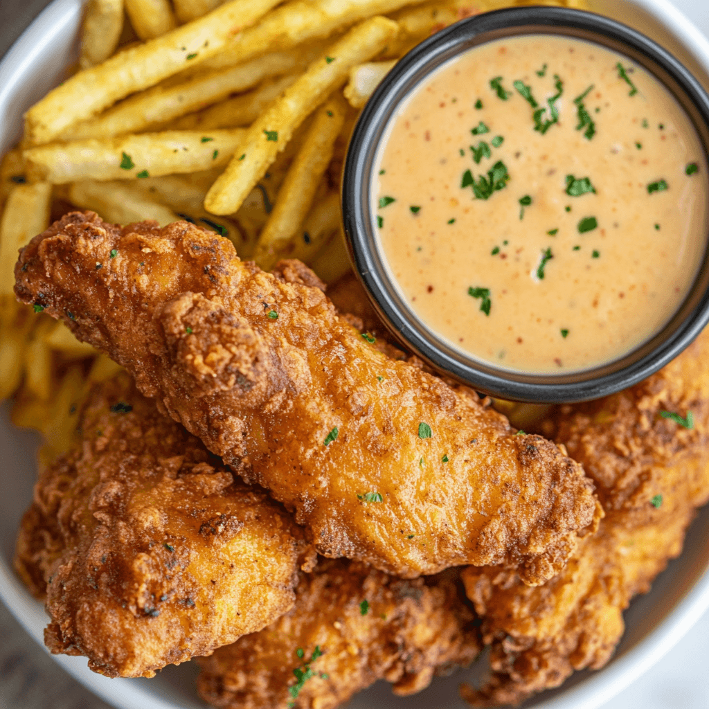 Ultimate Raising Cane’s Sauce – Creamy, tangy, and slightly spicy sauce, perfect for dipping chicken fingers, fries, and more.