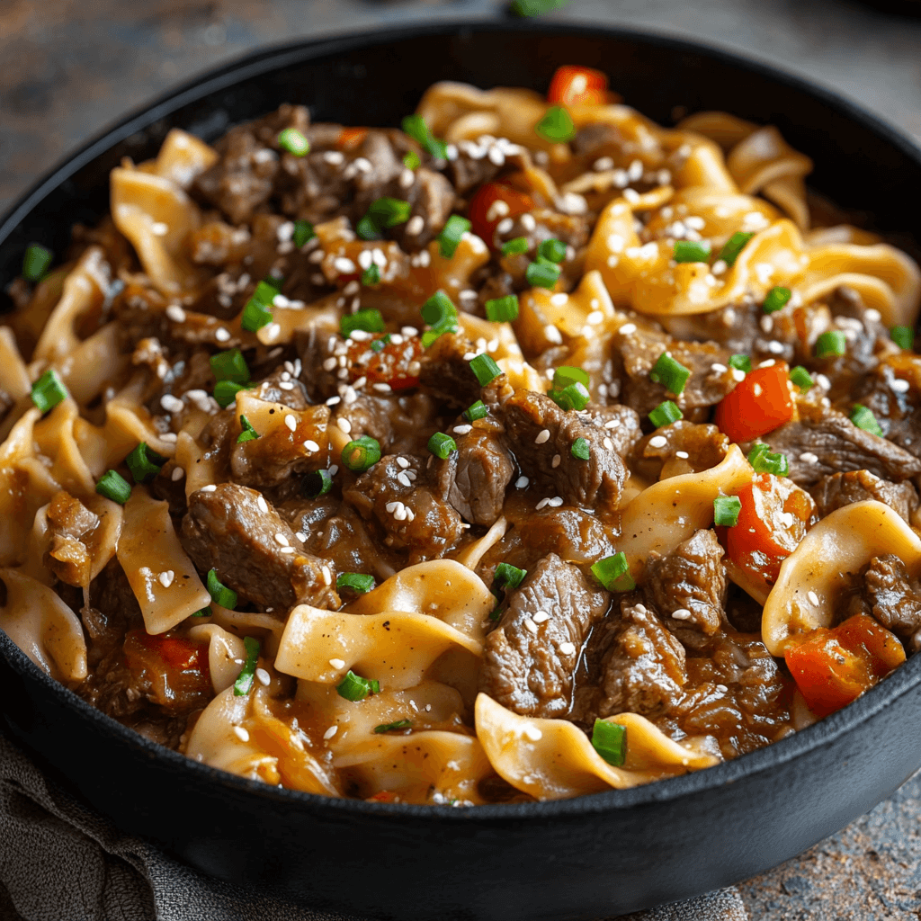 Ultimate Beef and Noodles – A comforting, hearty dish featuring tender beef and savory noodles in a rich, flavorful sauce.